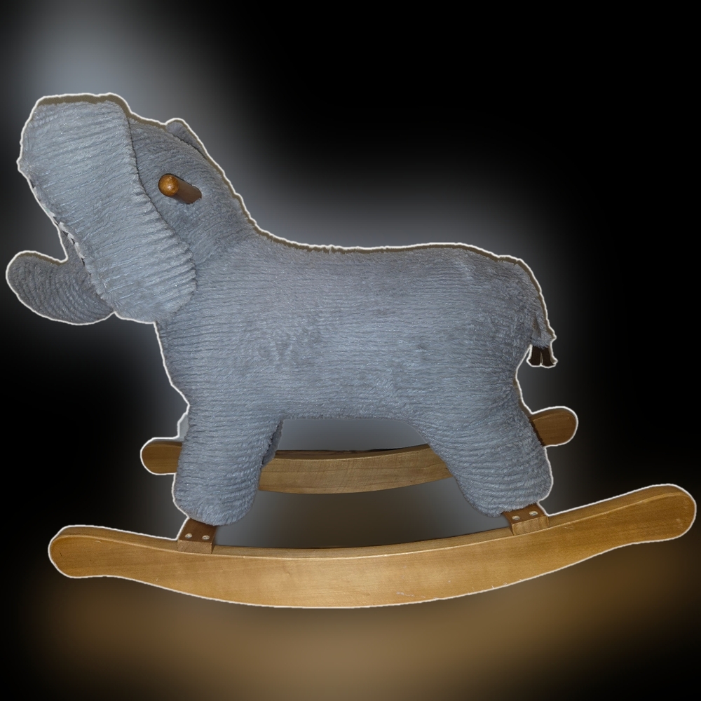 Gray Elephant Rocker - Picture 3 of 5